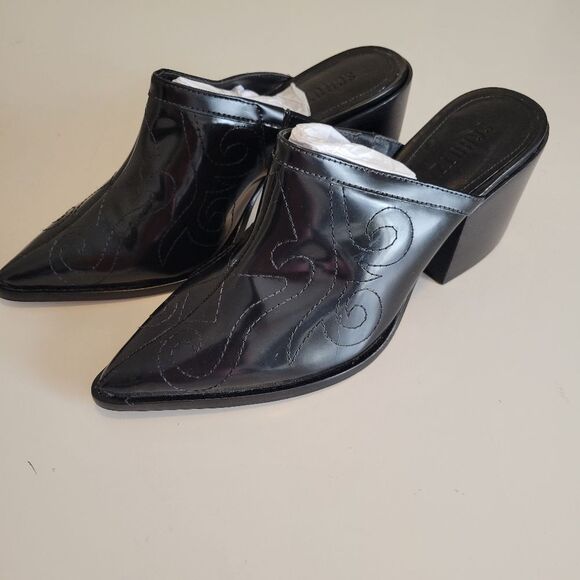 NEW SCHUTZ 10 ZARLY BRAZIL LEATHER SOLE MULES WESTERN SLIP ON BOOTIES NWT - Picture 5 of 12